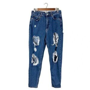 BDG Mom High Rise Jeans Extreme Distressed Ripped, Size 30P